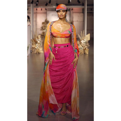 Basanti Kapde aur Koffee The Sunscape Embroidered Cape Set