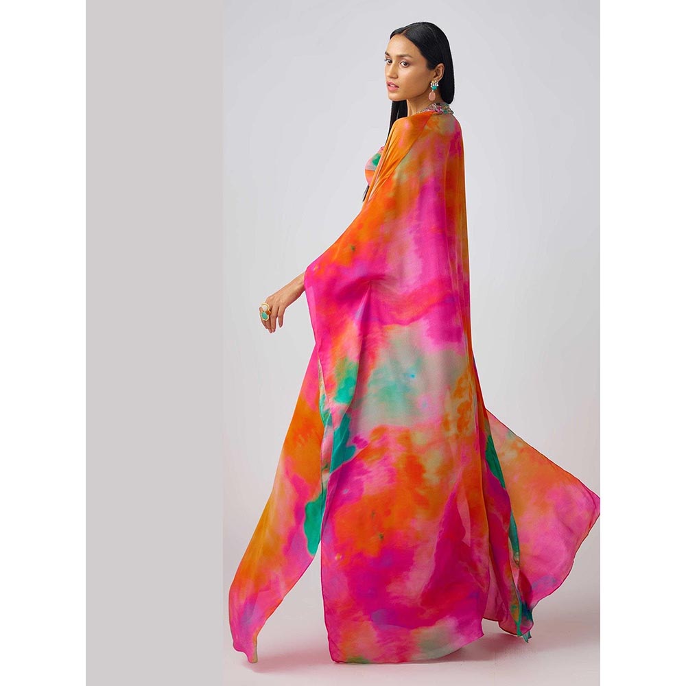 Basanti Kapde aur Koffee The Sunscape Embroidered Cape Set