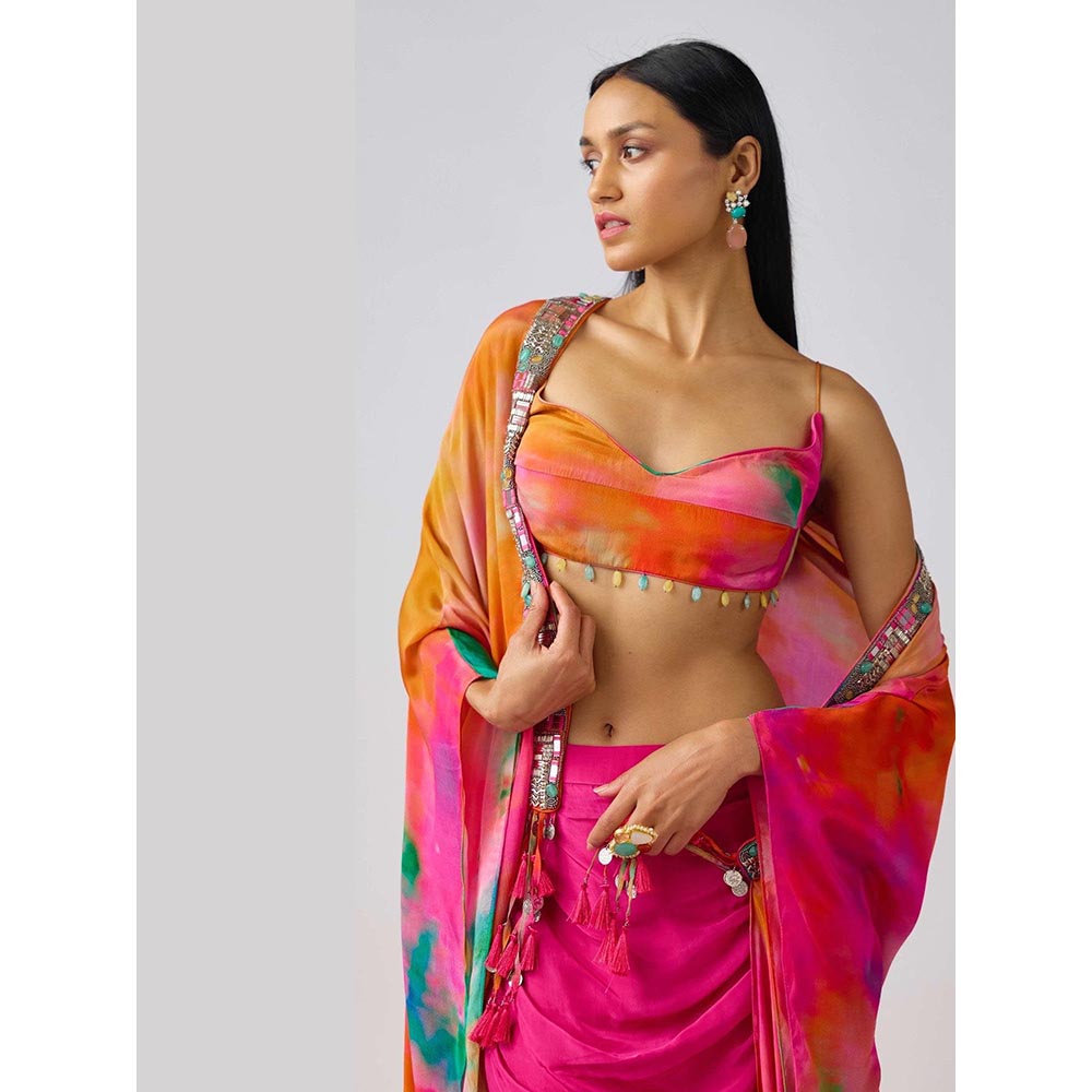 Basanti Kapde aur Koffee The Sunscape Embroidered Cape Set