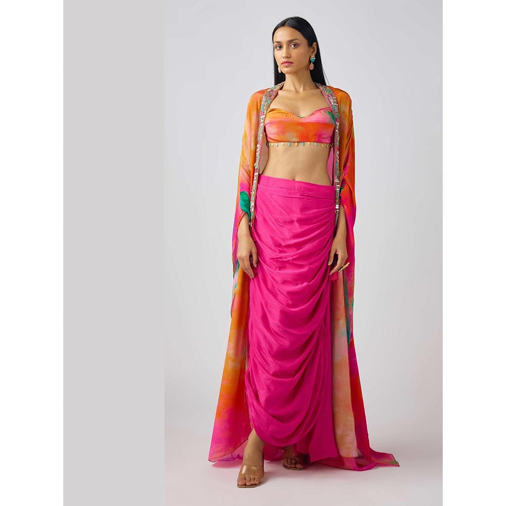 Basanti Kapde aur Koffee The Sunscape Embroidered Cape Set