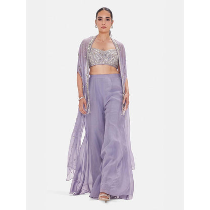 Basanti Kapde aur Koffee The Ethereal Lavender Embroidered Co-ord Set