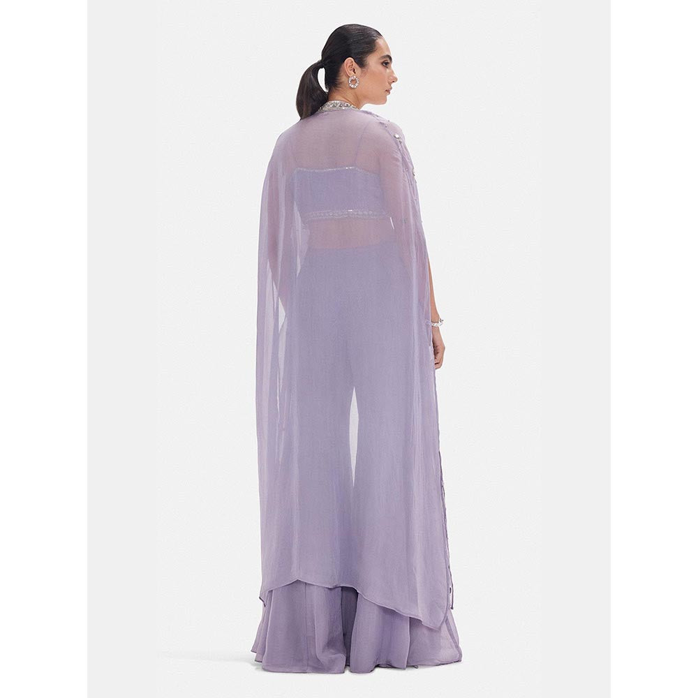 Basanti Kapde aur Koffee The Ethereal Lavender Embroidered Co-ord Set