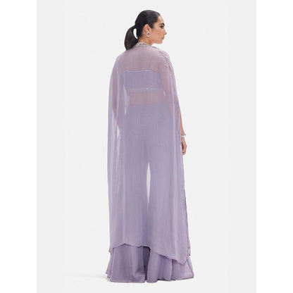 Basanti Kapde aur Koffee The Ethereal Lavender Embroidered Co-ord Set
