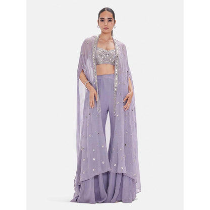 Basanti Kapde aur Koffee The Ethereal Lavender Embroidered Co-ord Set