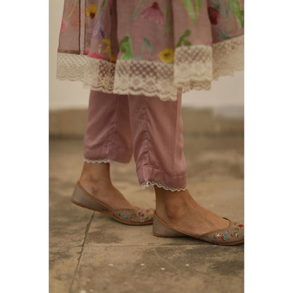 Begum Pret Azra Rose Kurta (Set of 3)