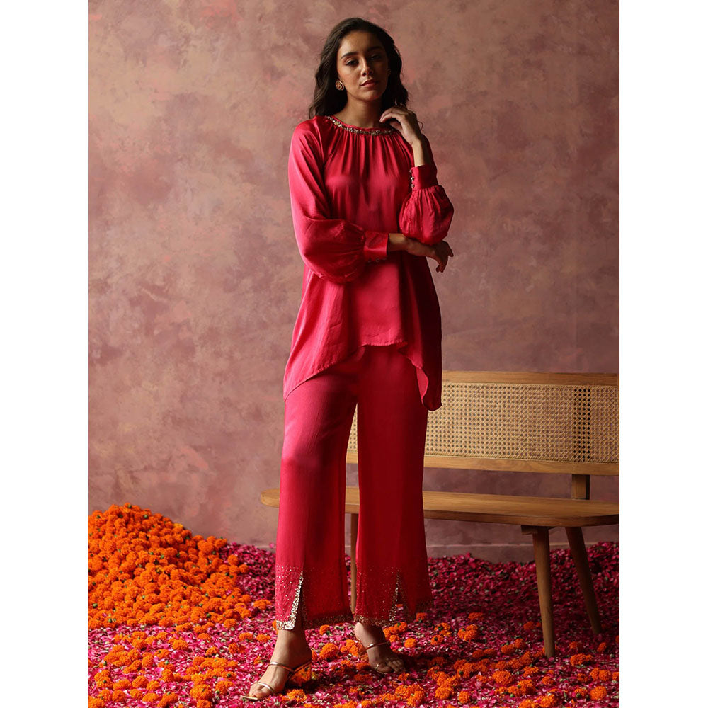 Begum Pret Ishaaira Pink Co-Ord (Set of 2)