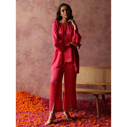 Begum Pret Ishaaira Pink Co-Ord (Set of 2)