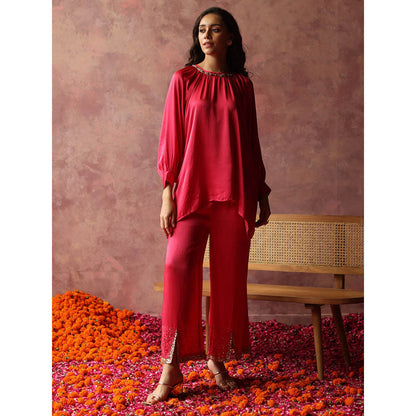 Begum Pret Ishaaira Pink Co-Ord (Set of 2)