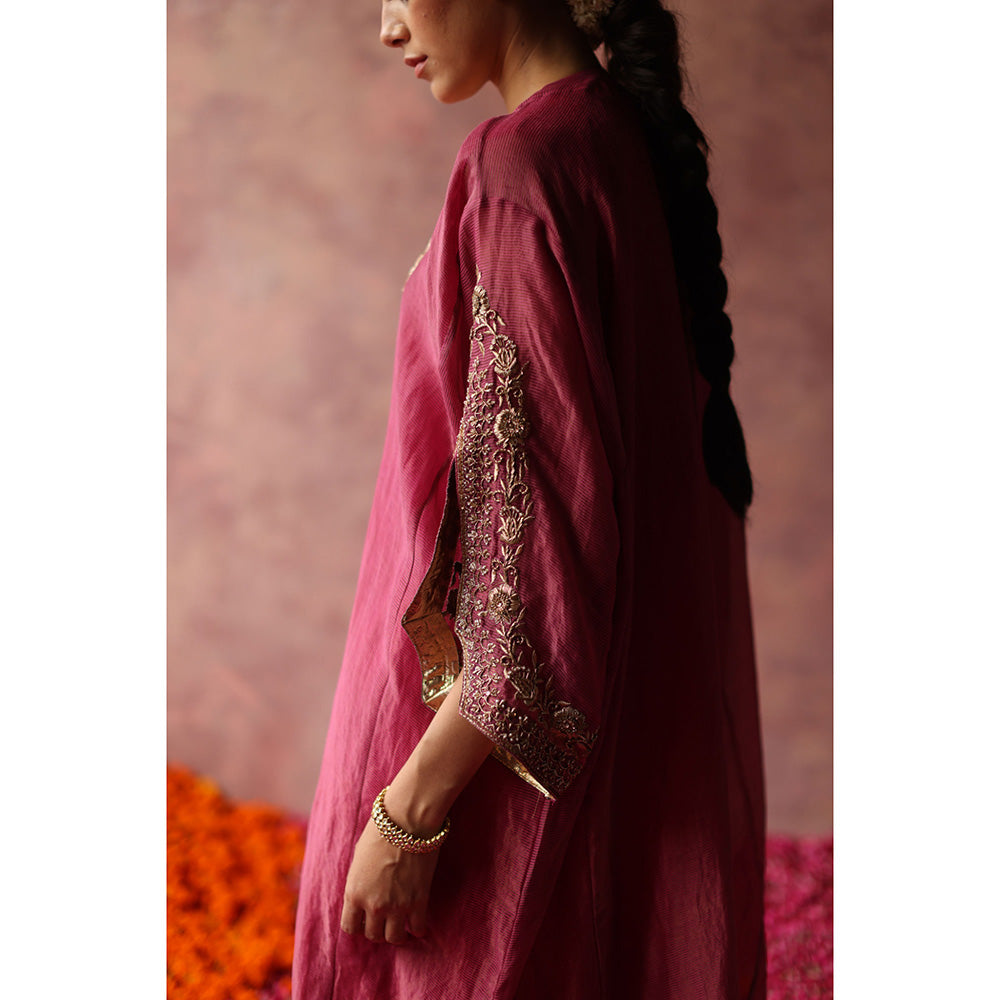 Begum Pret HEER Phiran Pink Kurta with Pant (Set of 2)