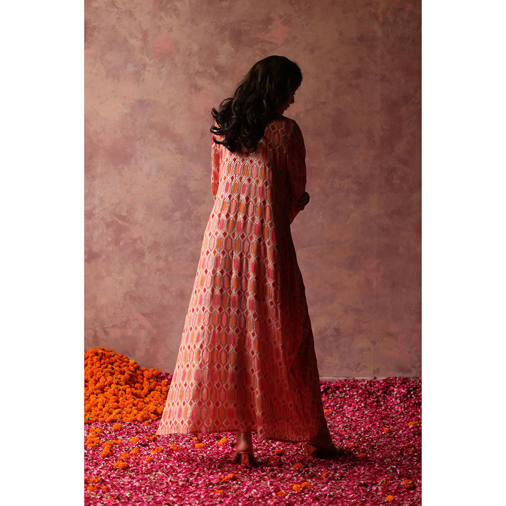 Begum Pret INAYA Kaftan Dress Multi-Color Embellished