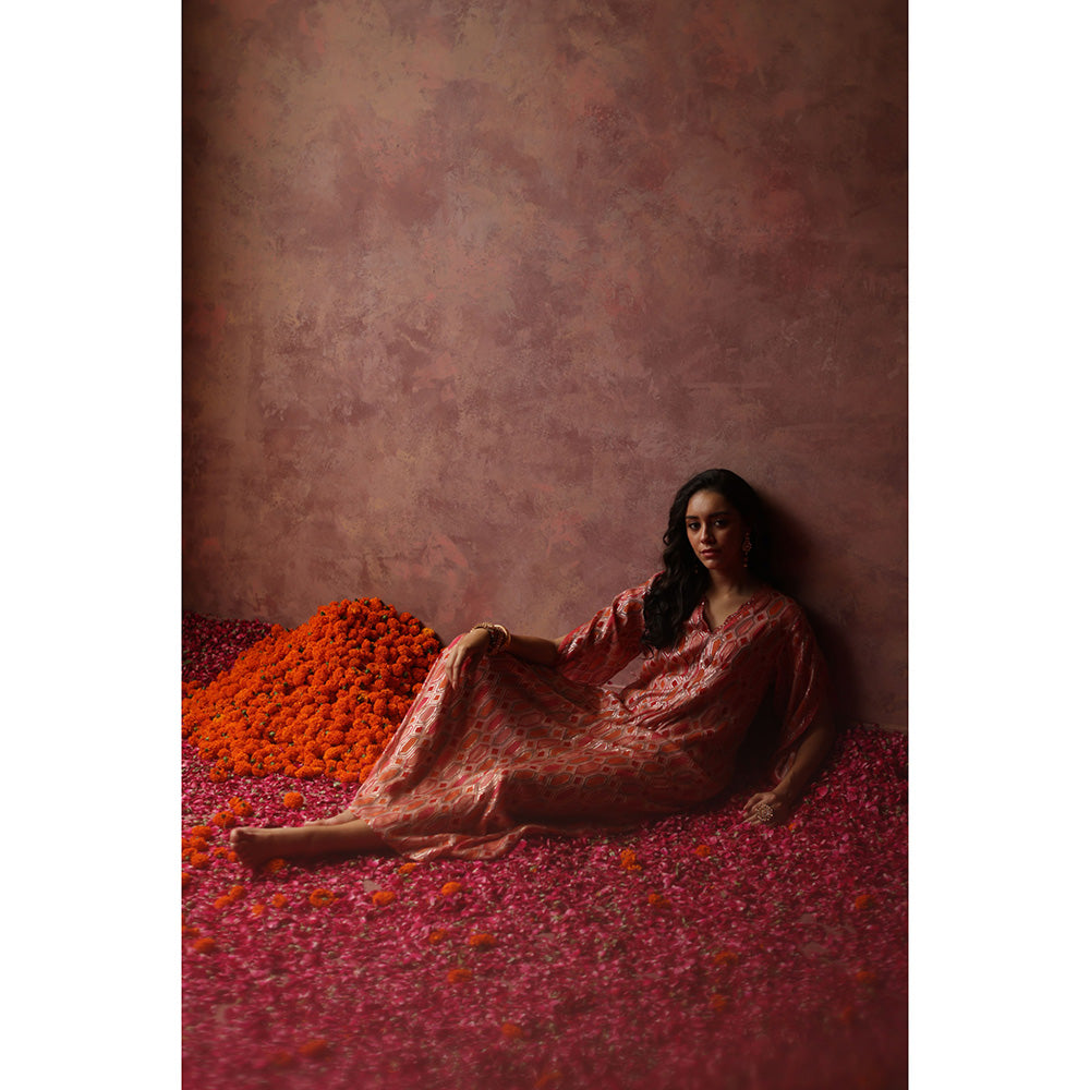 Begum Pret INAYA Kaftan Dress Multi-Color Embellished