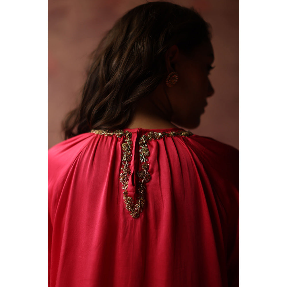 Begum Pret RENE Pink Top with Palazzo (Set of 2)