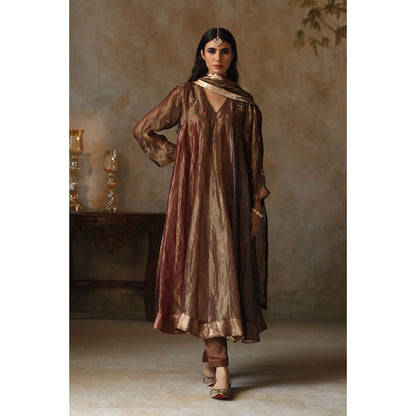 Begum Pret SAANJH Multi-Color Kurta with Pant & Dupatta (Set of 3)