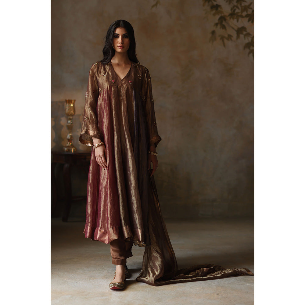 Begum Pret SAANJH Multi-Color Kurta with Pant & Dupatta (Set of 3)