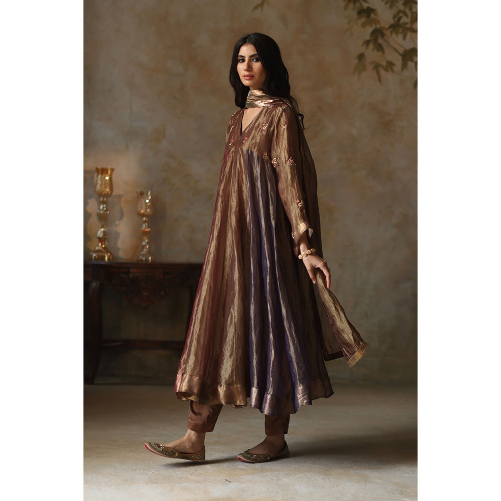 Begum Pret SAANJH Multi-Color Kurta with Pant & Dupatta (Set of 3)