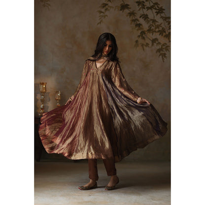 Begum Pret SAANJH Multi-Color Kurta with Pant & Dupatta (Set of 3)