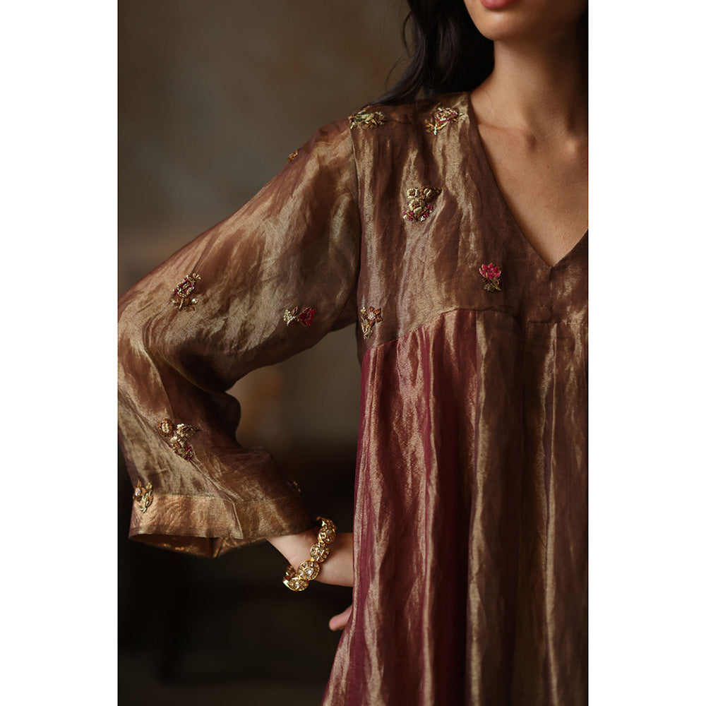 Begum Pret SAANJH Multi-Color Kurta with Pant & Dupatta (Set of 3)