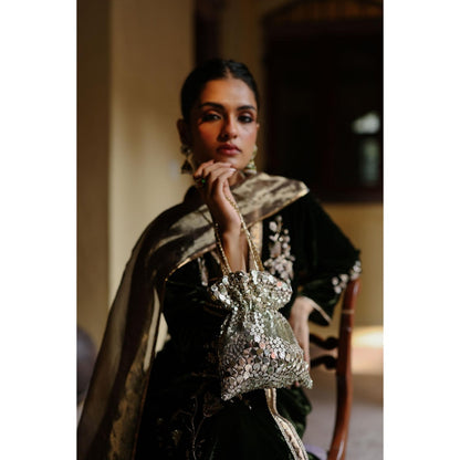 Begum Pret Bronze Azuli Potli Bag