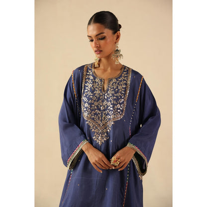 Begum Pret Blue Parizad Kurta with Pant