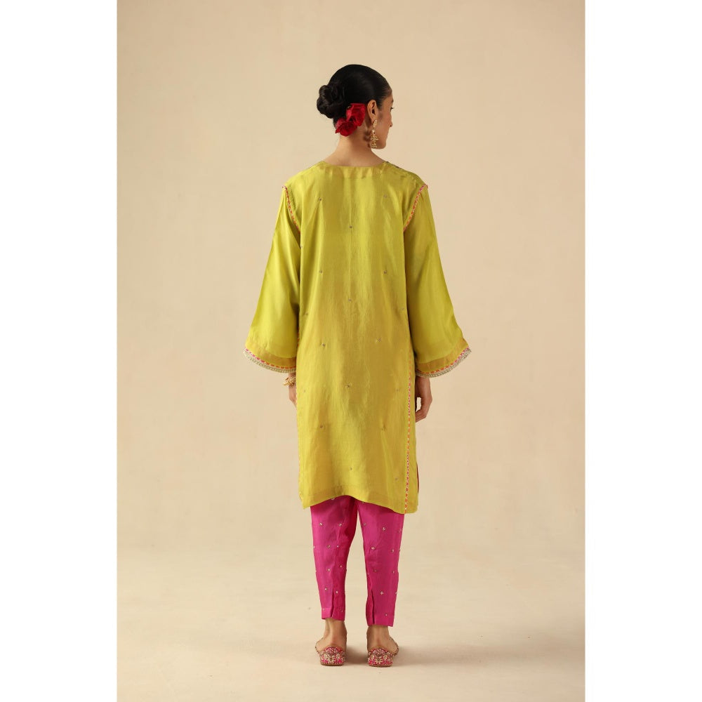 Begum Pret Yellow Parizad Kurta with Pant