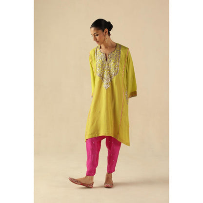Begum Pret Yellow Parizad Kurta with Pant