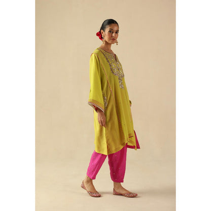 Begum Pret Yellow Parizad Kurta with Pant