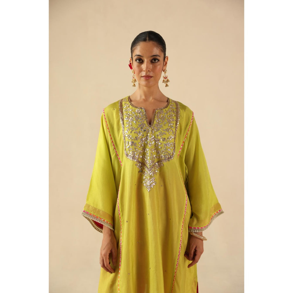 Begum Pret Yellow Parizad Kurta with Pant