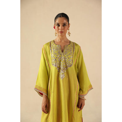 Begum Pret Yellow Parizad Kurta with Pant