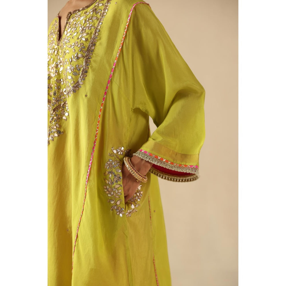 Begum Pret Yellow Parizad Kurta with Pant