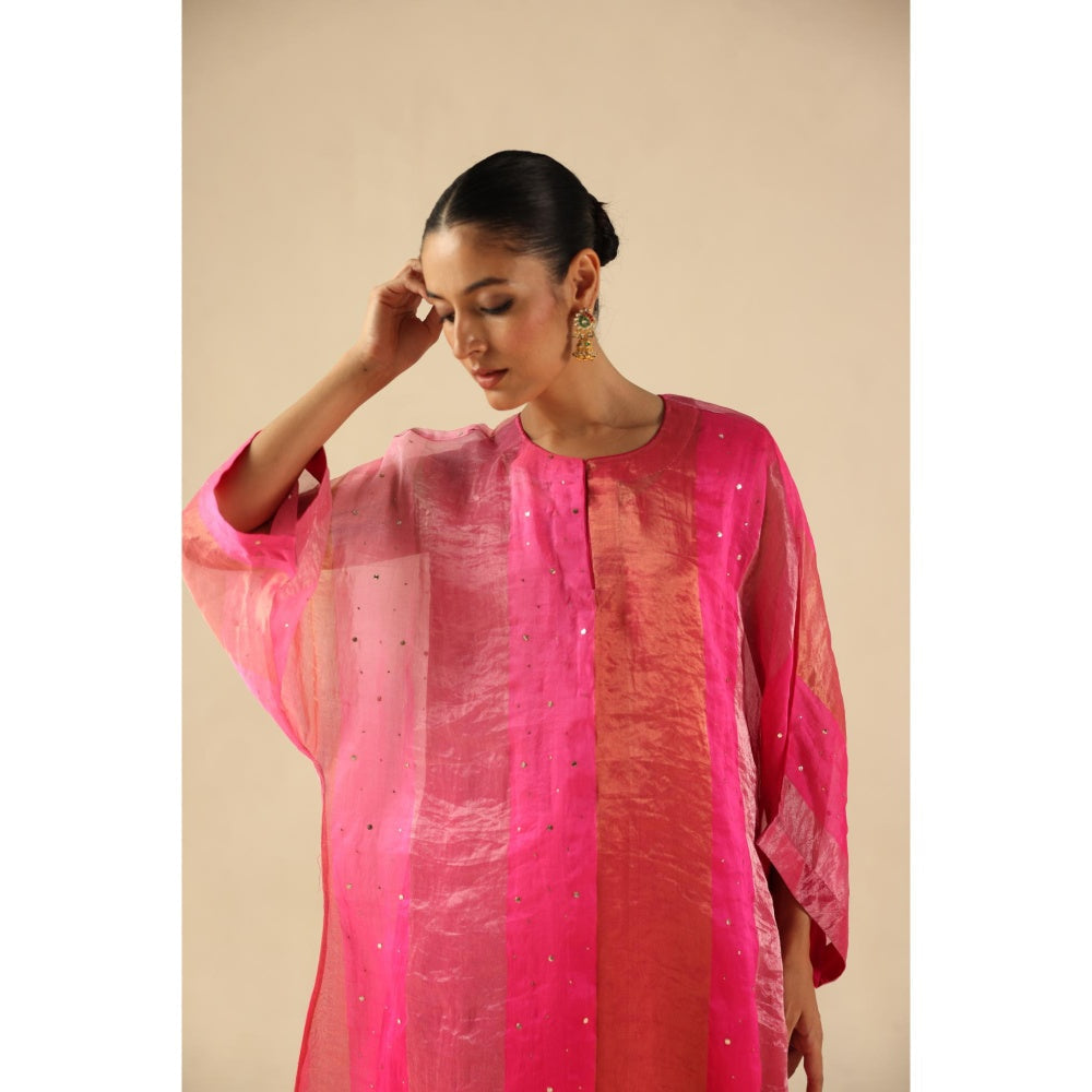 Begum Pret Pink Tabeer Kurta with Pant