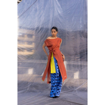 BENNCH Brown Cobalt Top & Pant (Set of 2)