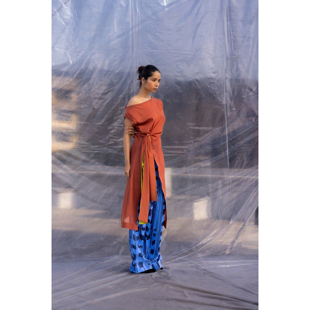 BENNCH Brown Cobalt Top & Pant (Set of 2)