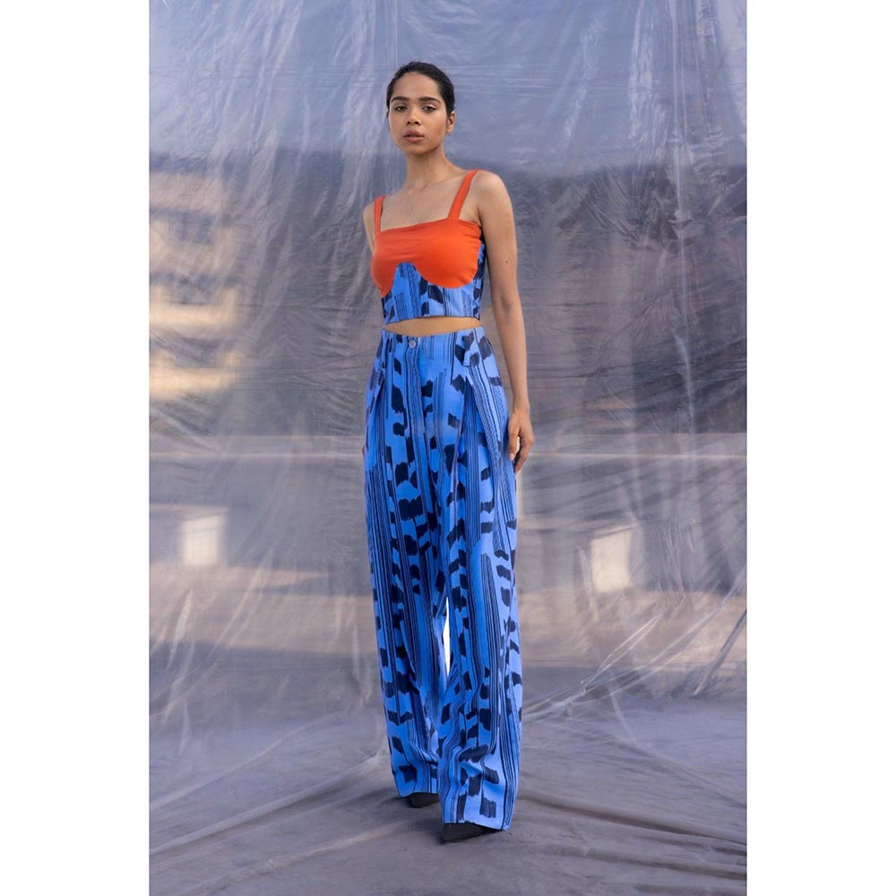 BENNCH Candy Scribble Crop Top & Pant (Set of 2)