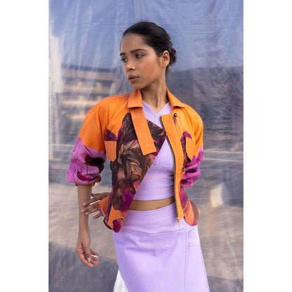 BENNCH Dahlia Silk Crop Jacket