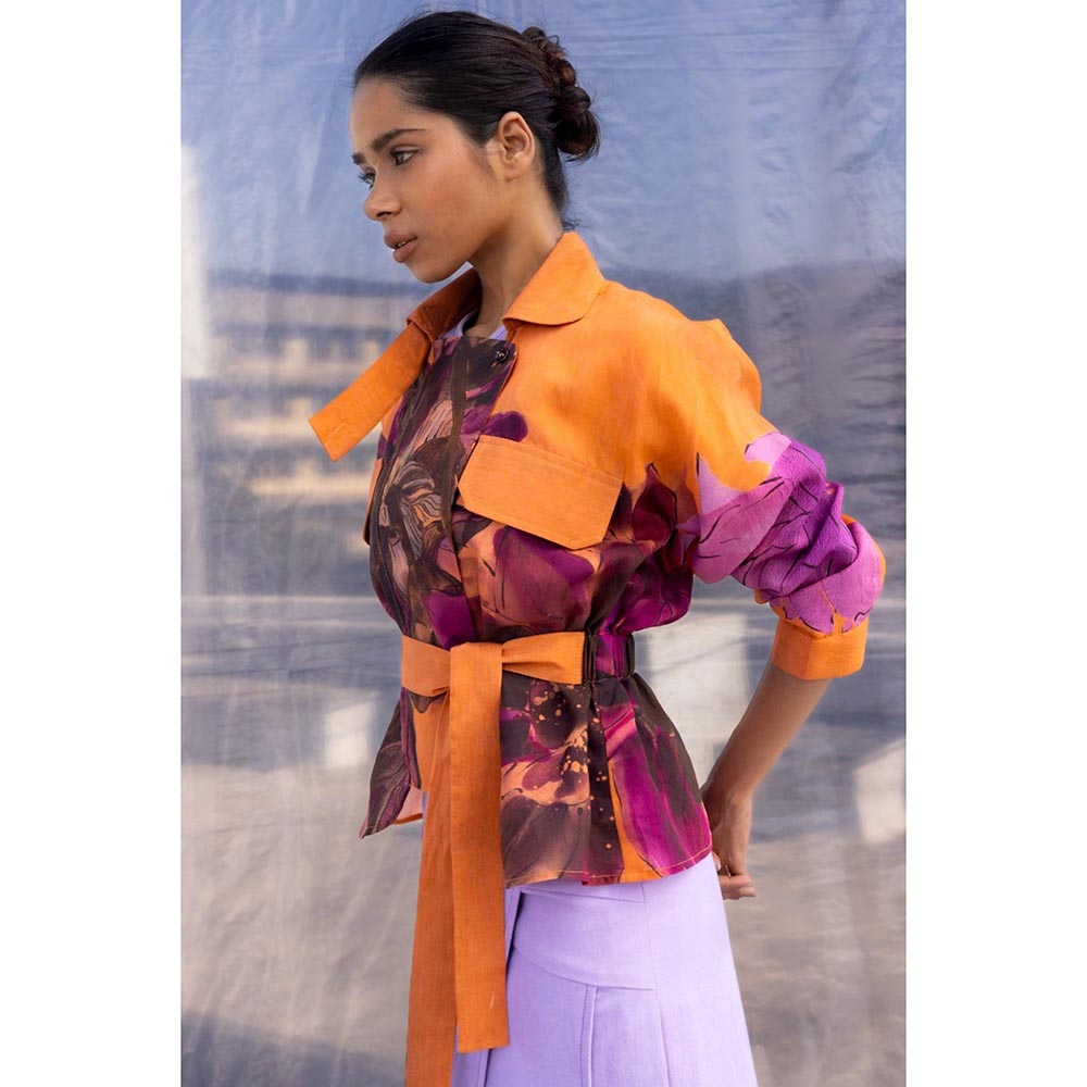 BENNCH Dahlia Silk Crop Jacket