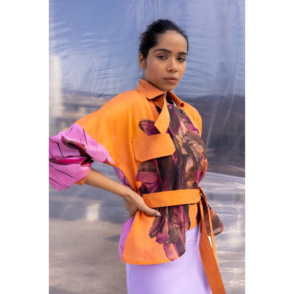 BENNCH Dahlia Silk Crop Jacket