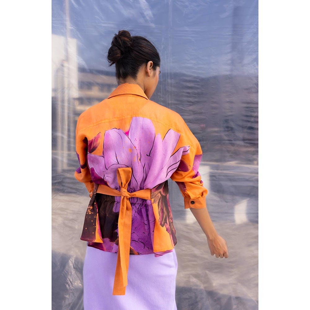 BENNCH Dahlia Silk Crop Jacket