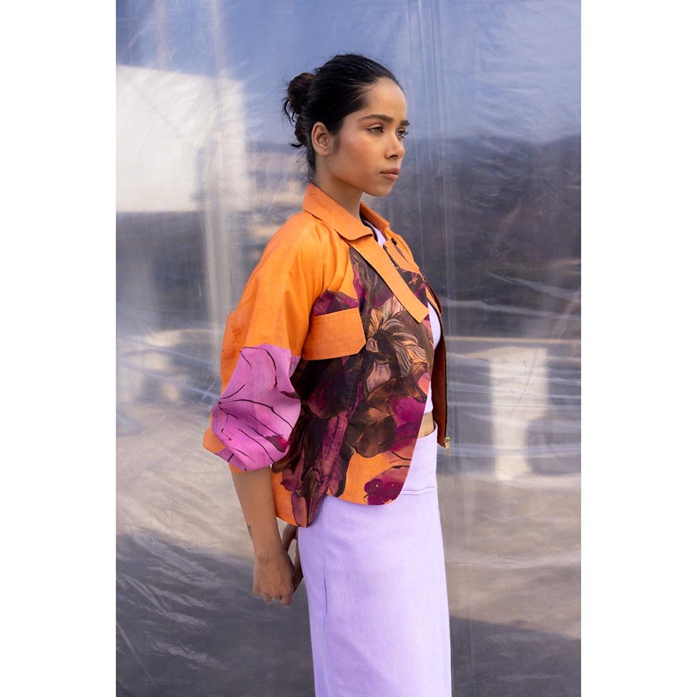 BENNCH Dahlia Silk Crop Jacket