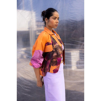 BENNCH Dahlia Silk Crop Jacket