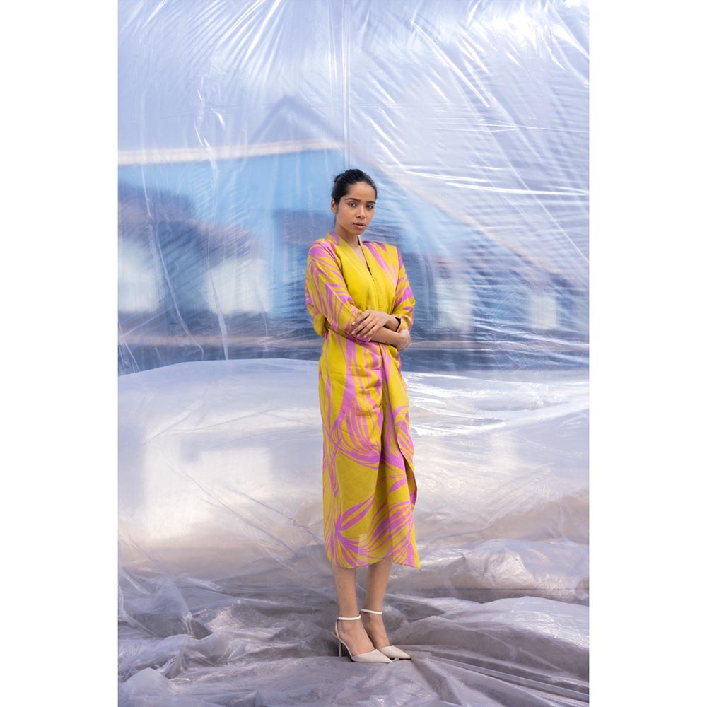 BENNCH Lime String Midi Dress