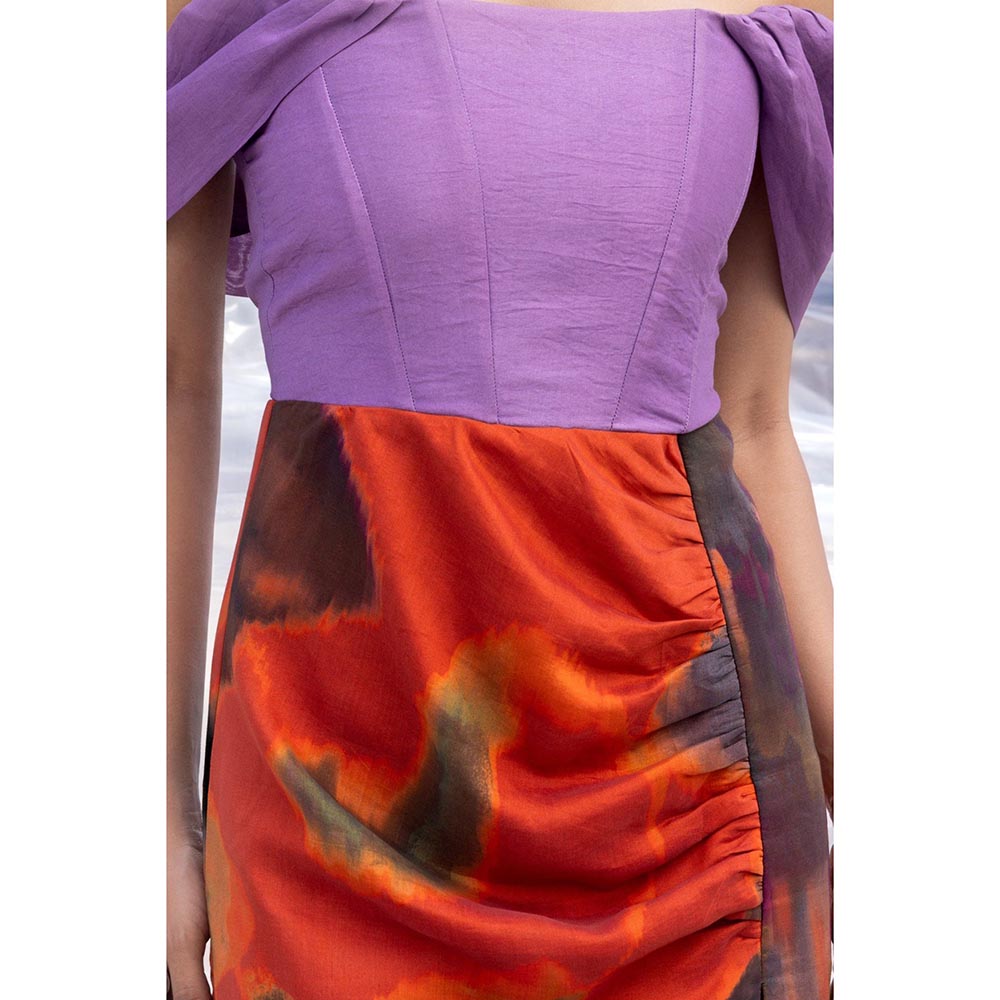 BENNCH Rain Corset Midi Dress