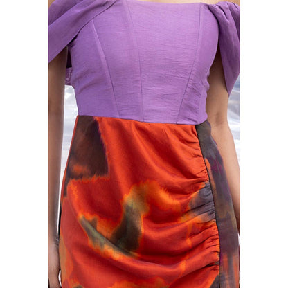 BENNCH Rain Corset Midi Dress