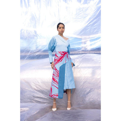 BENNCH Blue Off Shoulder Top