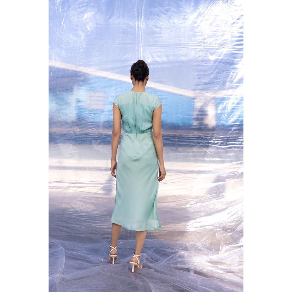 BENNCH Accordion Mint Midi Dress