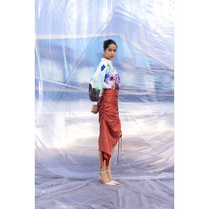 BENNCH Brown Midi Skirt