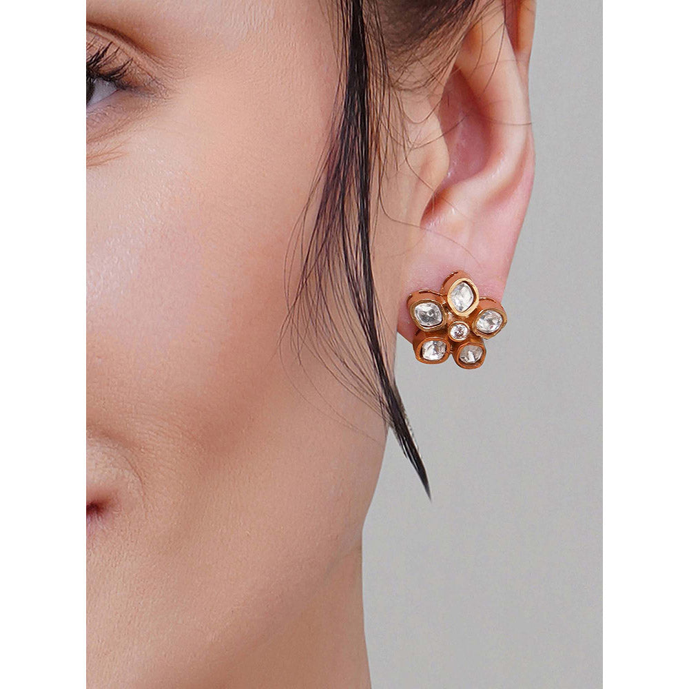 Beryachi Vanya Jadau Kundan Hasli Necklace Set