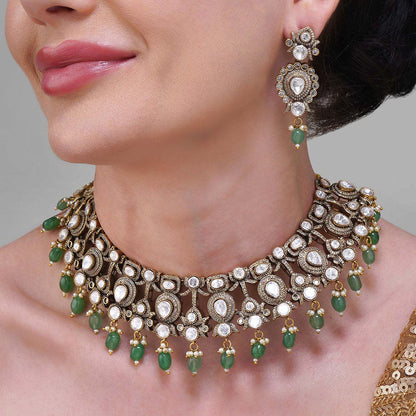 Beryachi Gulrez Kundan Necklace Set