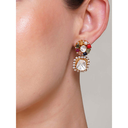 Beryachi Aahana Multi Kundan Necklace Set