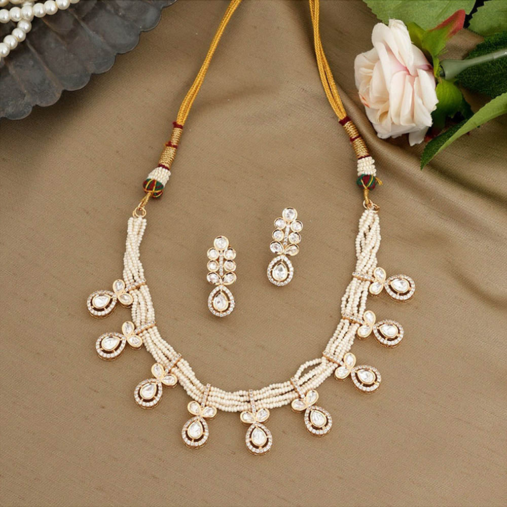 Beryachi Ishika Pearls Necklace and Earrings