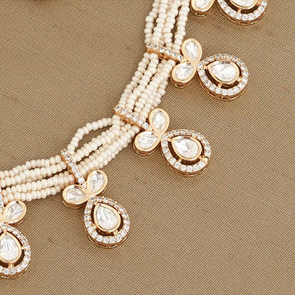 Beryachi Ishika Pearls Necklace and Earrings